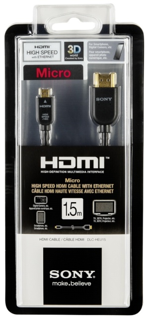Sony DLC-HEU15 Mikro Mini HDMI Kabel 1,5m