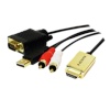 2m HDMI to VGA with Audio Cable, must