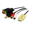 2m HDMI to VGA with Audio Cable, must