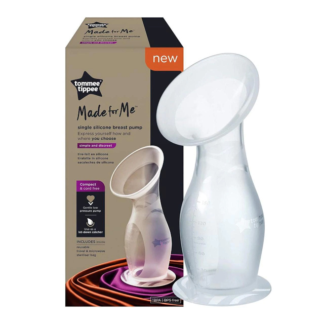 TOMEE TIPPEE silikoonist rinnapump Single Silicone Breast Pump & Let Down Catcher with Steriliser Bag 42359441