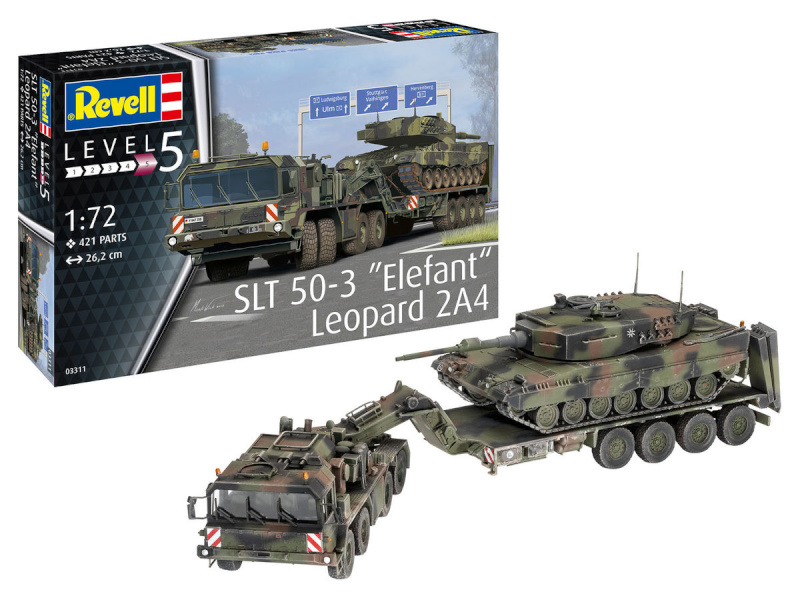 Revell mängukonstruktor SLT 50-3 Elefant + Leopard 2A4