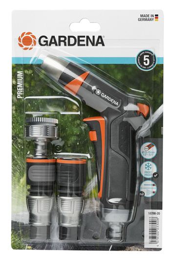 Gardena otsikud 18298-20 Premium Basic Equipment, 5tk, must/oranž