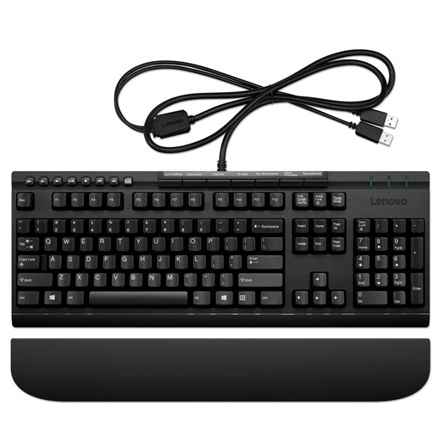 Lenovo klaviatuur Keyboard, Keyboard layout 3-zone layout with dedicated numeric keypad and ultra responsive keys, USB, US