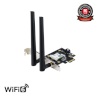 Asus PCE-AX3000 (802.11ax) AX3000 Dual-Band PCIe Wi-Fi 6 Asus 2 external antennas Bluetooth 5.0, WPA3 network security, OFDMA and MU-MIMO