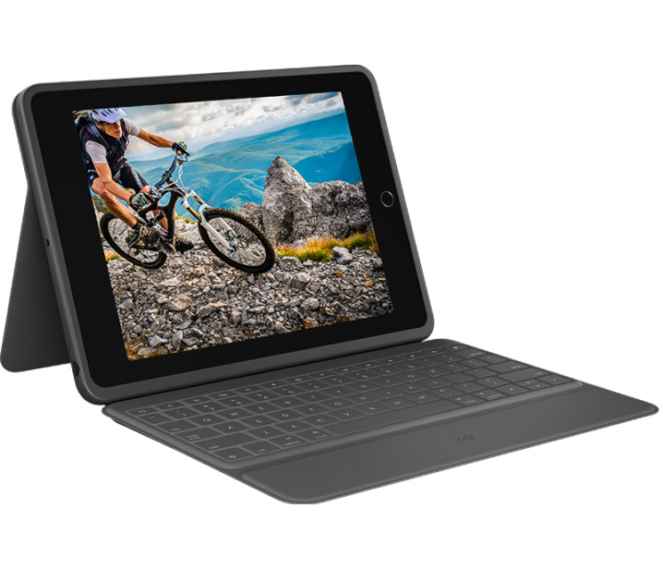 Logitech klaviatuur Rugged Folio for iPad 7. Gen Black | 920-009313