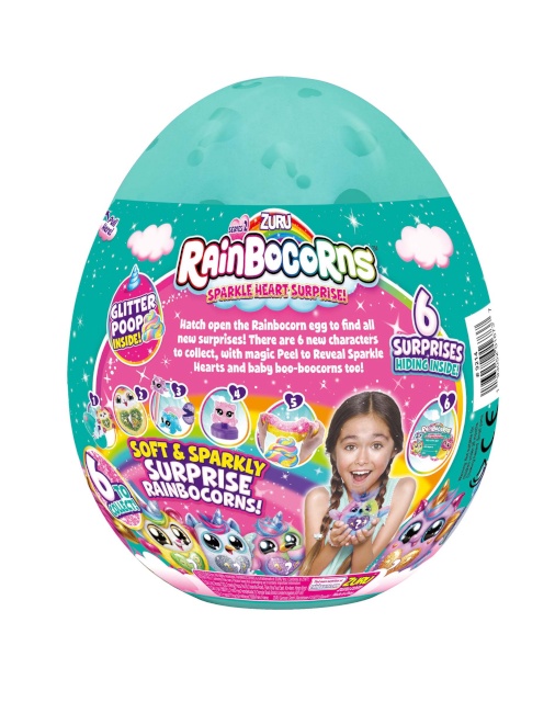 RAINBOCORNS üllatusmuna mänguasi Sparkle Heart Suprise seeria 2, sortiment 9214SQ1