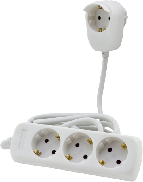 REV pikendusjuhe Power Strip 3+1-fach 2m valge Powersplit