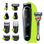Braun habemepiiraja, juukselõikur, nina- ja kõrvakarvalõikur, keharaseerija, All-in-one Trimmer MGK5280, 7 attachments + Gillette Fusion ProGlide raseerija