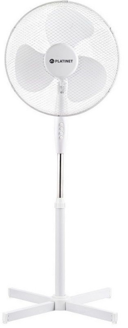 Platinet ventilaator 44734 Stand Fan, 16", valge