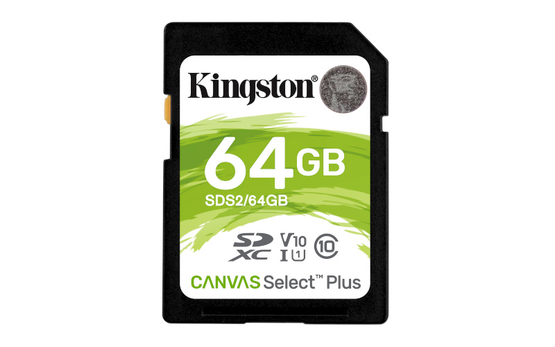 Kingston mälukaart SDXC Canvas Select Plus UHS-I C10 64GB