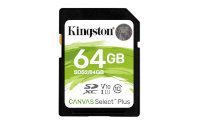 Kingston mälukaart SDXC Canvas Select Plus UHS-I C10 64GB