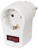 Brennenstuhl adapter Adapter Plug with ON/OFF Switch, valge