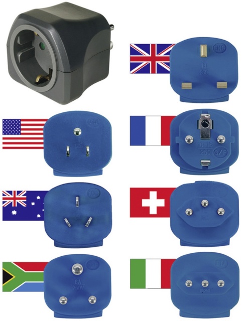 Brennenstuhl reisiadapterid Travel Plugs with 7 adapters -> DE