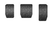 Thrustmaster pedaali tarvikud T-LCM Rubber Grip, must