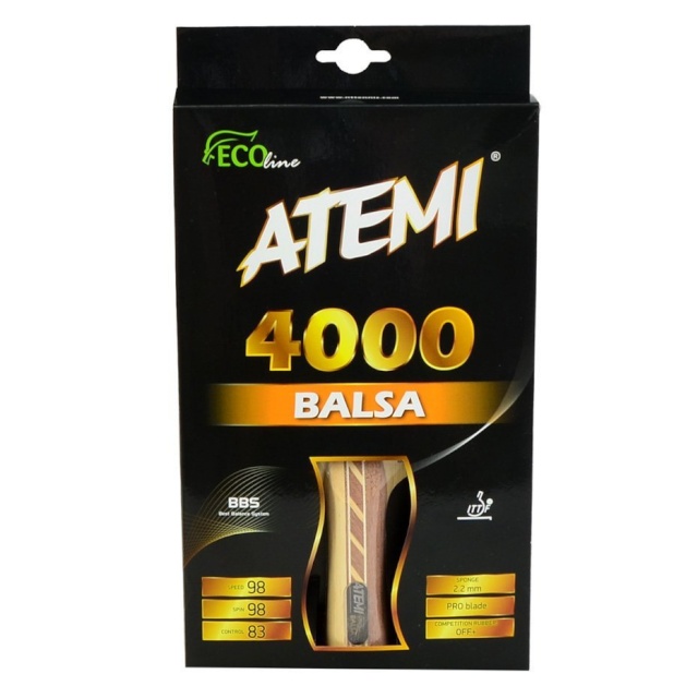 Atemi lauatennise reket 4000 Balsa Eco line