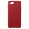 Apple kaitsekest New iPhone SE Leather Case - (PRODUCT) Red, punane