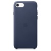 Apple kaitsekest New iPhone SE Leather Case - Midnight Blue, tumesinine