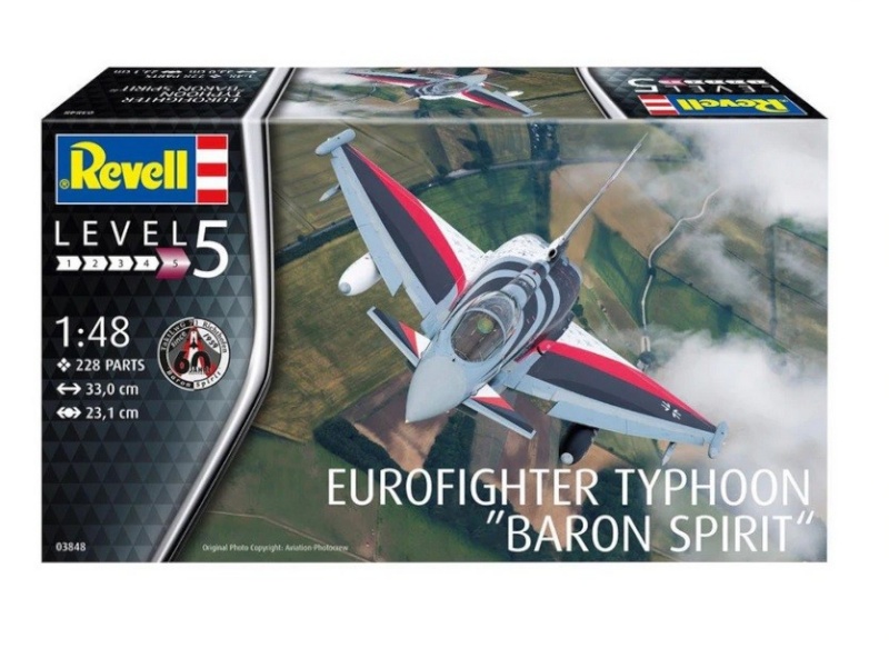 Revell liimitav mudel Plastic Model Eurofighter Typhoon Baron S 1/48