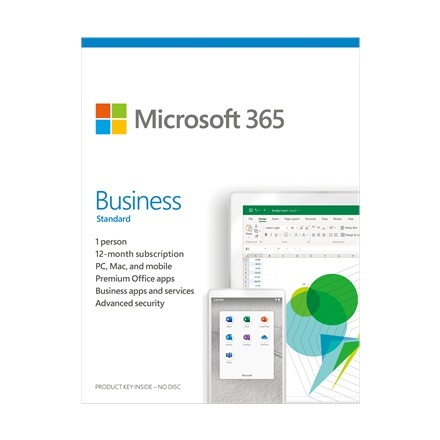 Microsoft tarkvara KLQ-00461 365 Business Standard License term 1 year(s), English, Medialess P6