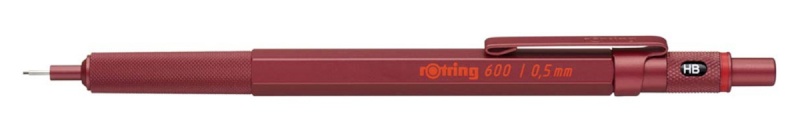 Rotring mehaaniline pliiats 600 Mechanical Pencil metallic punane 0,5 mm