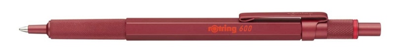Rotring pastapliiats 600 Ballpoint Pen metallic punane