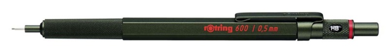 Rotring mehaaniline pliiats 600 Mechanical Pencil metallic dark roheline 0,5 mm
