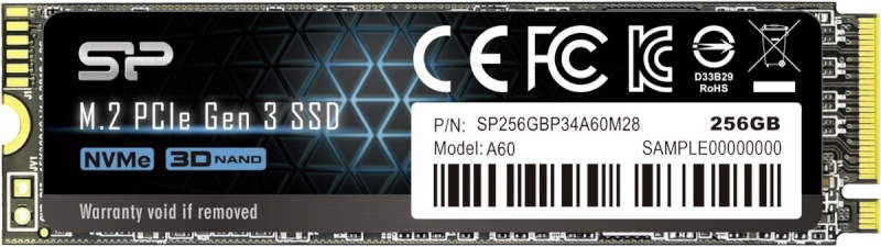 Silicon Power kõvaketas SSD A60 256GB M.2 PCIe Gen3x4