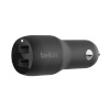Belkin autolaadija BOOST CHARGE Dual USB-A Car Charger 24W