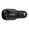 Belkin autolaadija BOOST CHARGE Dual USB-C Car Charger 36W