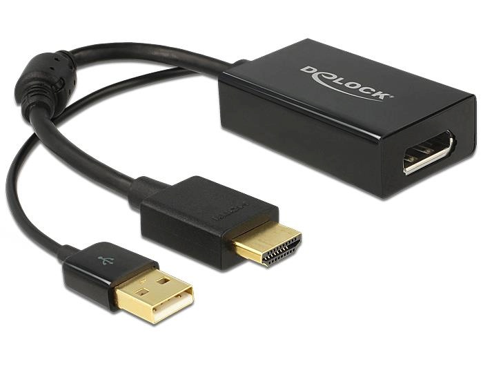 Delock adapter HDMI to DisplayPort 1.2 USB powered