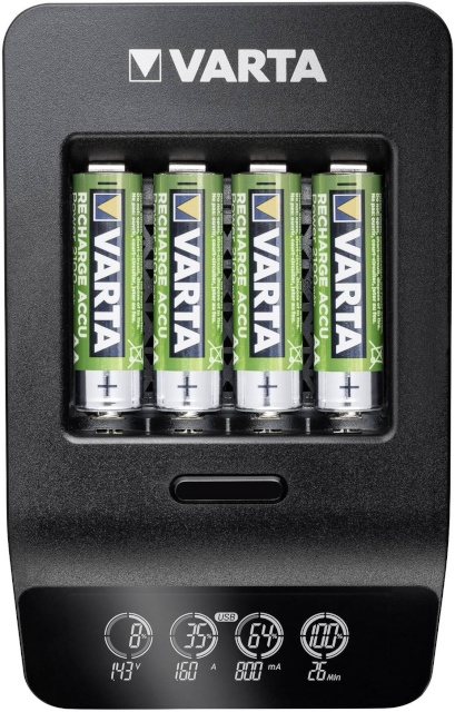 Varta laadijakomplekt LCD Smart Charger + 4 Batteries 2100 mAh AA