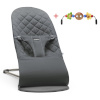 BabyBjörn lamamistool Bliss Cotton, Antrhracite with Toys (606021)