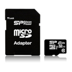 Silicon Power mälukaart microSDHC 16GB UHS-I SDR 50 mode Class 10 + SD Adapter