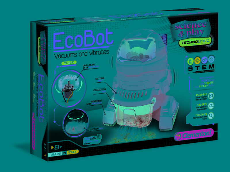 Clementoni Robotic CLEMENTONI ecobot, 75040BL