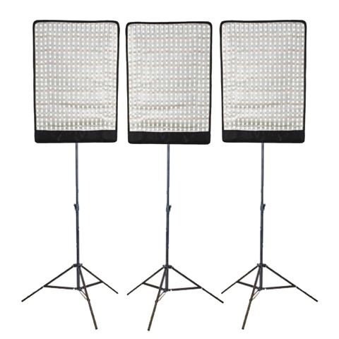 Falcon Eyes stuudiovalgustus Flexible LED Panel RX-18TD Set 3