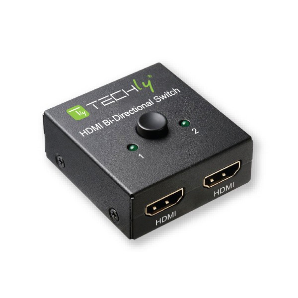 Techly HDMI Switch, Bi-Direktional, Switch 4K@60Hz, 2-Port
