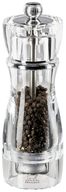 Peugeot pipraveski VITTEL Pepper Mill Acryl clear 16cm