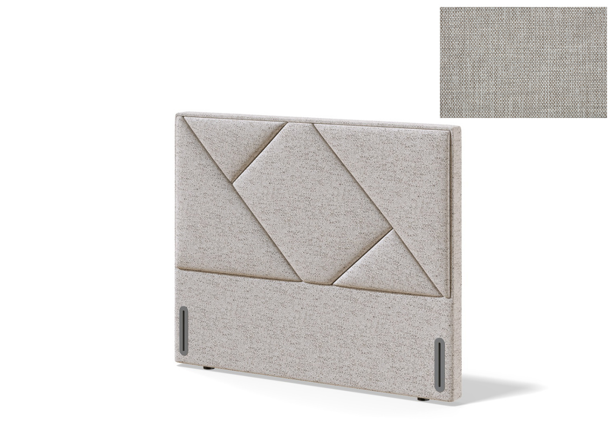 Sleepwell voodiots RED/BLACK GEOMETRY,  91x12.5x131cm, MANGO beež