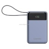 Canyon akupank Power bank 20000mAh 65W LCD, built in cable, Dark Grey
