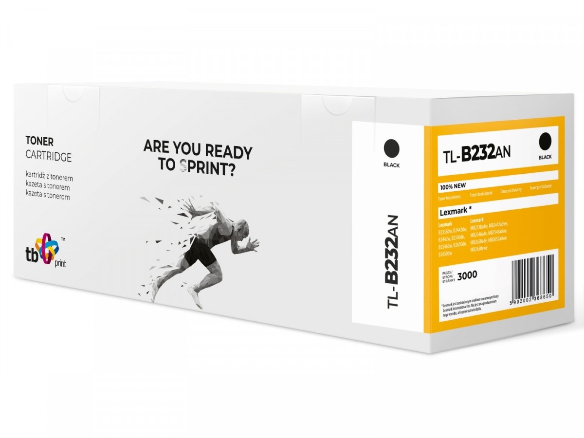 TB Print tooner for Lexmark MB2338 TL-B232AN BK 100% new