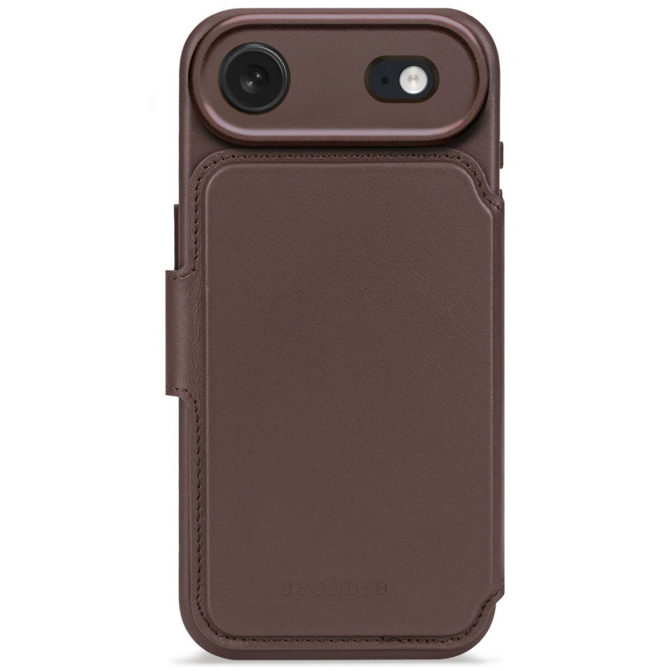 Decoded kaitsekest Leather Detachable Wallet iP 17 Air Chocolate pruun