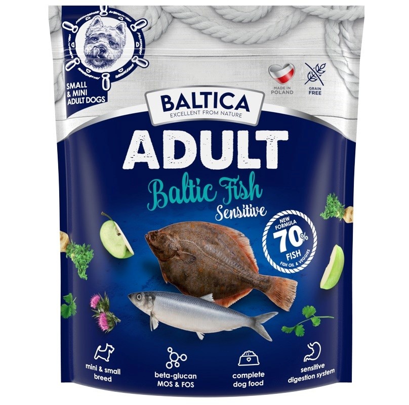 Baltica kuivtoit koerale Excellent Sensitive Baltic Fish Small Breed Mono, 1kg