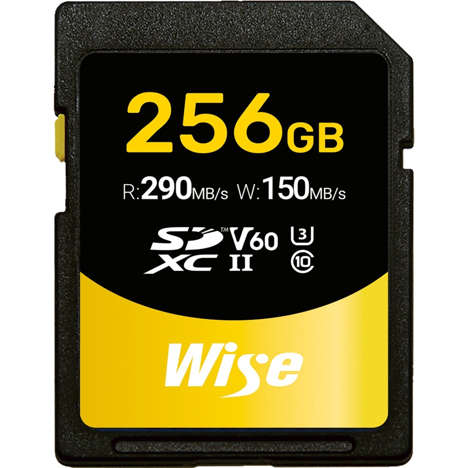 Wise mälukaart Wise SDXC UHS-II V60 256GB R:290MBs / W:150MBs WI-SD-S256