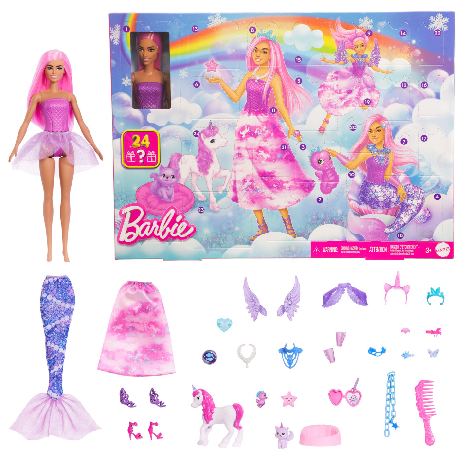 Barbie advendikalender Fantasy Advent Calendar 2025 (JFL66)