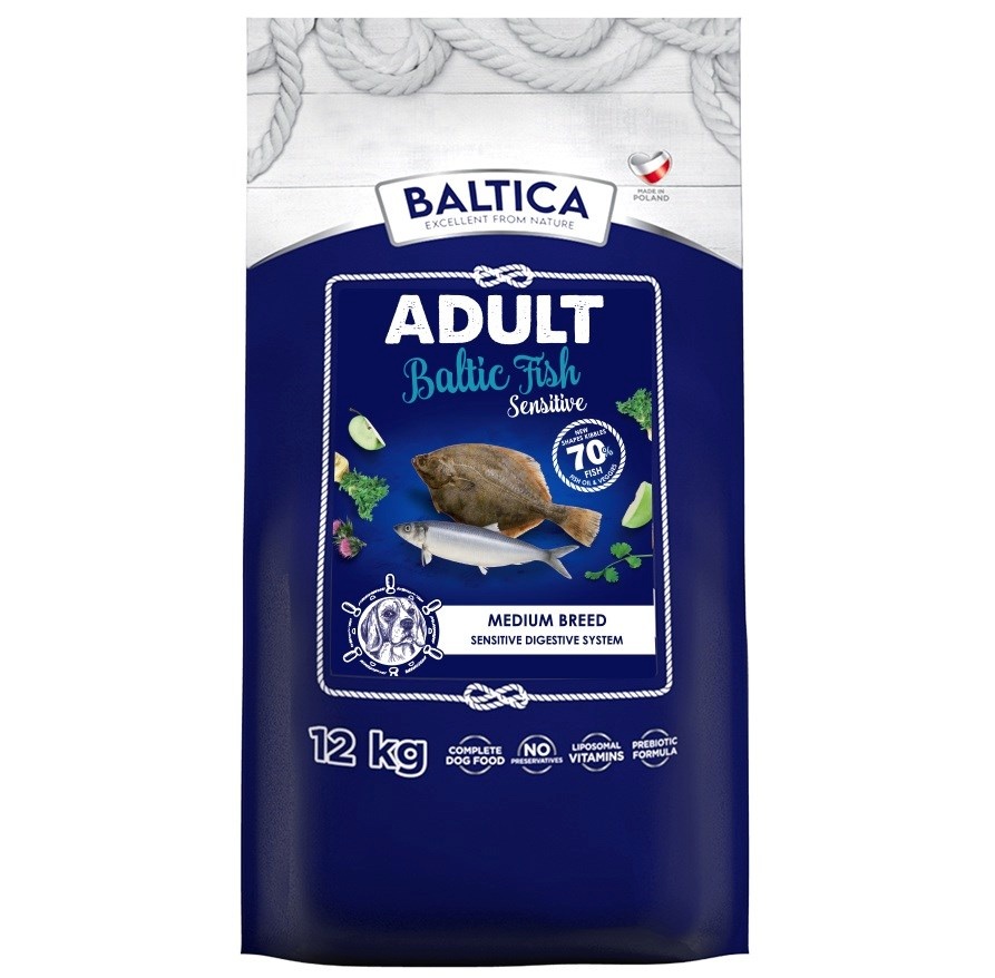 Baltica kuivtoit koerale Excellent Sensitive Baltic Fish Medium Breed Mono, 12kg