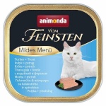 Animonda kassitoit VOM FEINSTEN MILDES MENU Wet Cat Food Turkey Trout 100g
