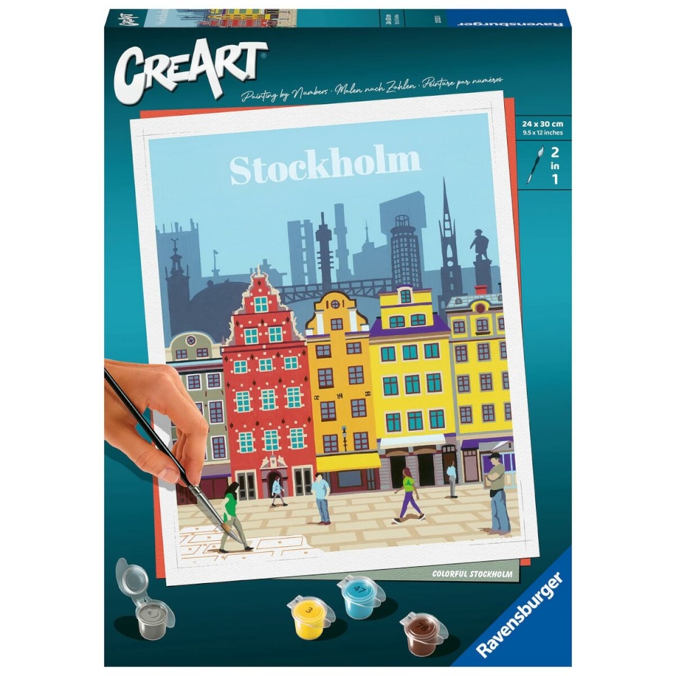 Ravensburger värvide nummerdatud komplekt Stockholm