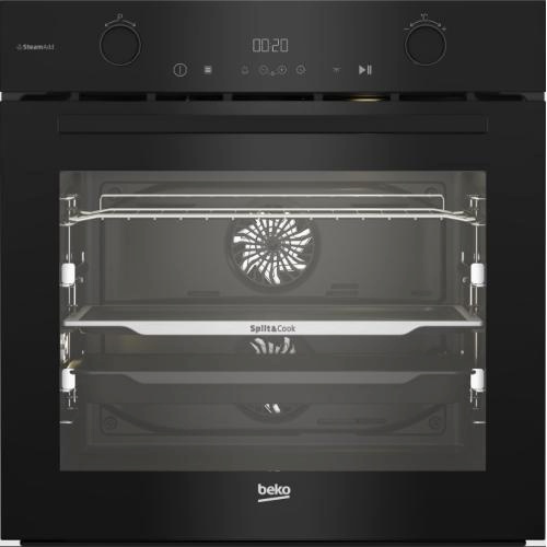 Beko integreeritav ahi BCBVMS17400KSBS Beko, 72L, aurufunktsioon, aurupuhastus, Split & Cook, must
