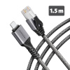 Axagon AXAGON ADE-CM15 USB-C 5Gbps - Gigabit Ethernet adapter with integrated CAT6 RJ-45 network cable (1.5 m), Asix AX88179B