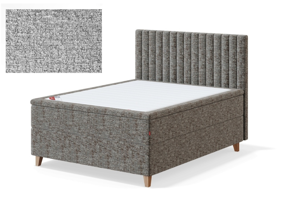 Sleepwell kontinentaalvoodi BLACK CONTINENTAL (4 jalaga), 160x200x55cm, AVOLA hall, jäik